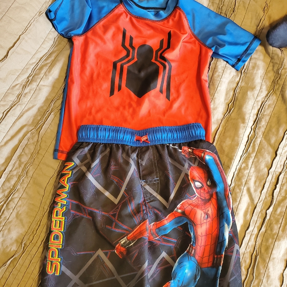 Spiderman Swim Suit Set